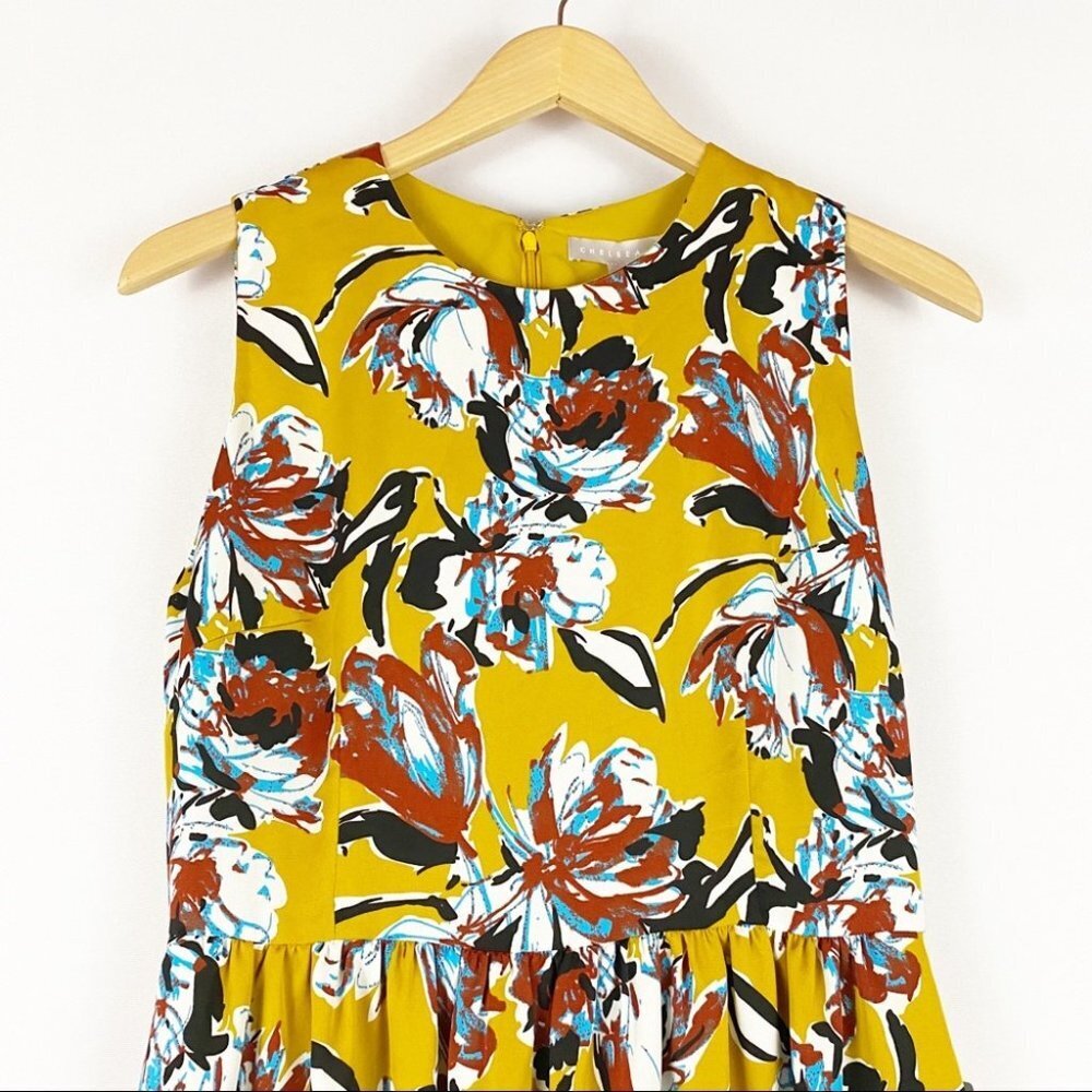 Chelsea28 High-Waisted Floral Midi Dress S - Picture 3 of 14